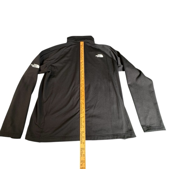 The North Face Men’s XL Jacket Full Zip Black Fleece Lined Logo Arm TransUnion - Picture 11 of 12